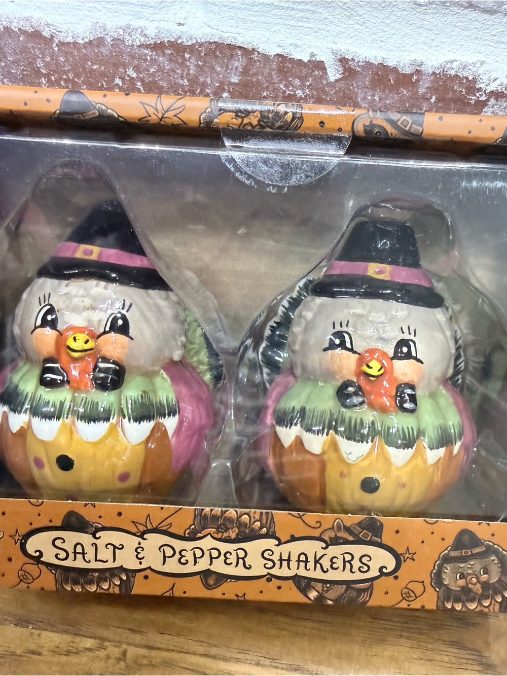Thanksgiving Johanna Parker Salt & Pepper Shaker Set - White/Orange/Green